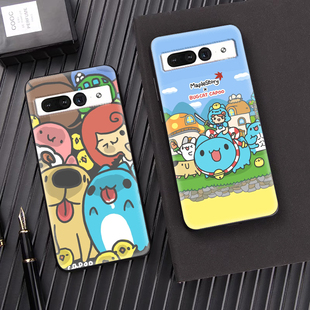 适用谷歌Pixel7Pro手机壳日系Googlepixel6A保护套猫猫虫咖波5XL卡通4A防摔男女款3xl可爱软套趣味网红