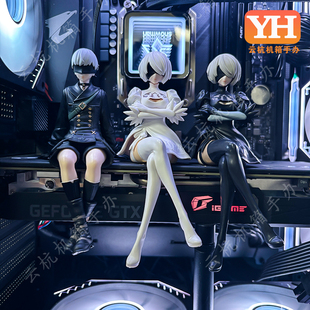 动漫美少女手办尼尔机械纪元尤尔哈2b手办海景房机箱显卡摆件景品