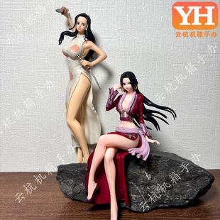 动漫海贼王周边旗袍妮可罗宾手办女帝桌面电脑海景房机箱摆件装饰