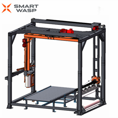 SMART WASP 小黄蜂X1000悬臂式缠绕机 自动上纸护角 覆顶膜机 裹包机缠绕包装机