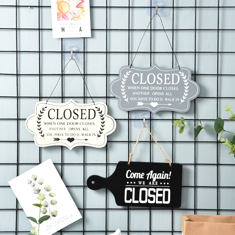 挂牌open/closed店铺营业英文