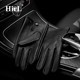 进口真皮手套男士 触屏无内衬紧手薄款 骑行开车防滑山羊皮手套男