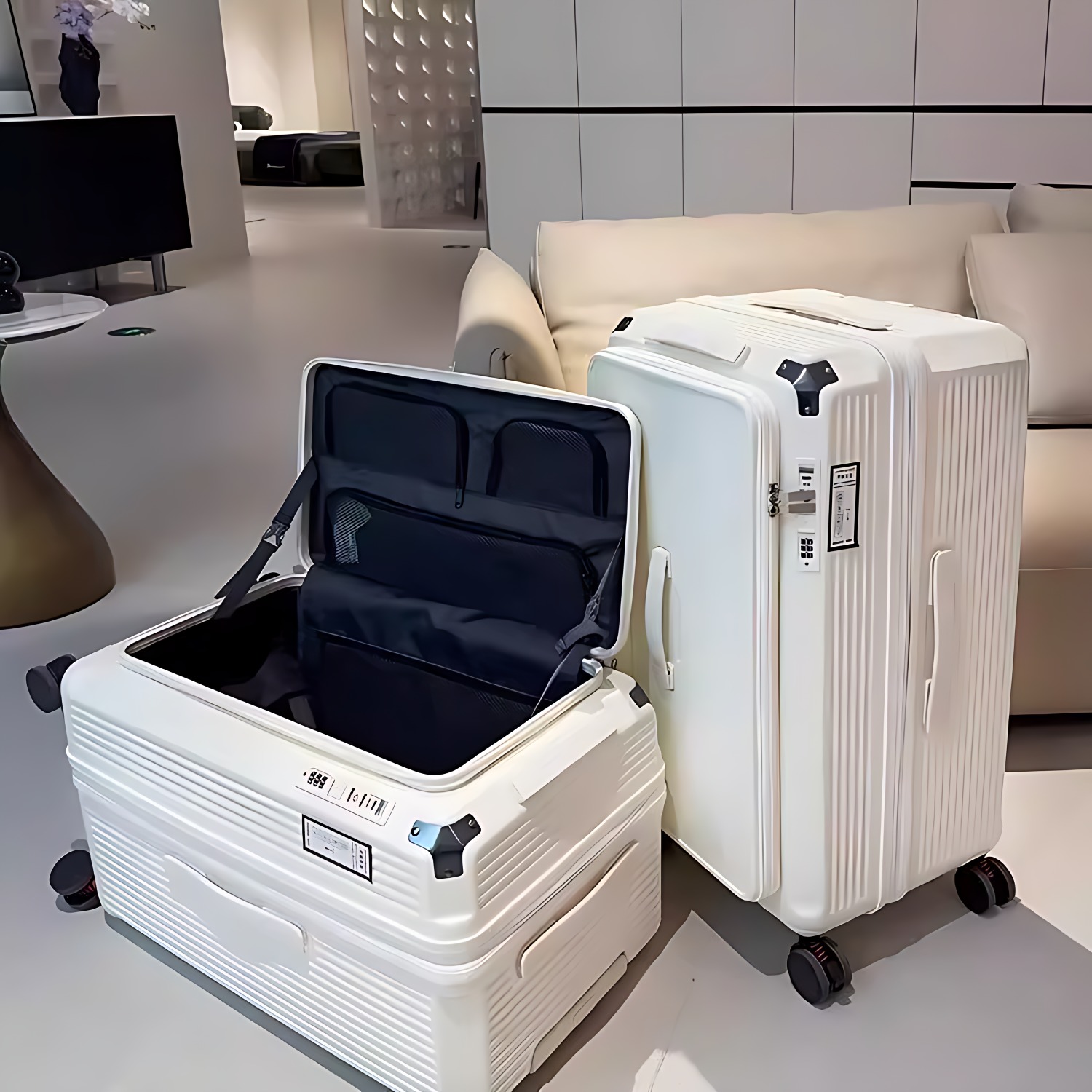 侧开可扩容行李箱防爆五轮28寸托运拉链旅行箱大容量深仓32拉杆箱