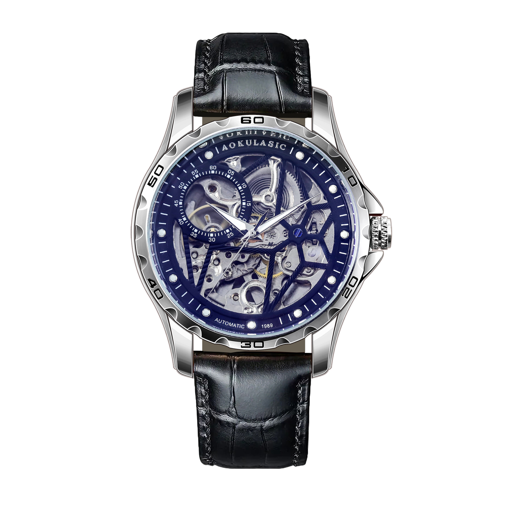 2025新款男士双面镂空高档全自动机械表个性时尚潮流商务皮带手表