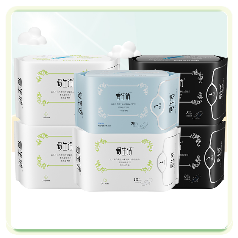 绿叶爱生活卫生巾负离子