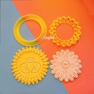 胶东花饽饽底座模具切花边压印子均分做中式蛋糕寿桃面点烘焙翻糖