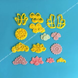 网红大醒狮模具套装中式花饽饽面食卡通量产眉心新年造型馒头模具