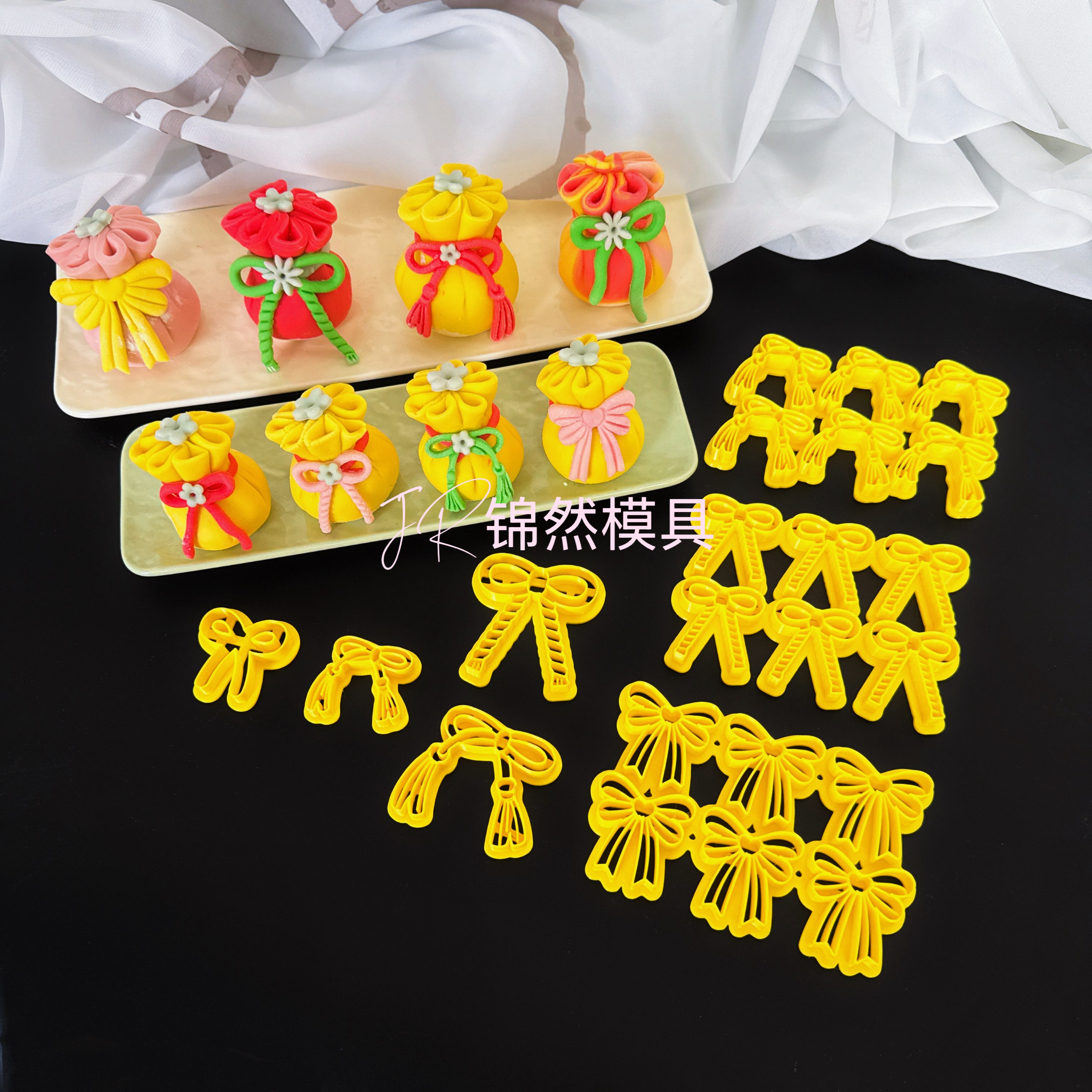 新款福袋蝴蝶结做花饽饽馒头模具