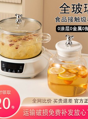 高硼硅玻璃养生锅多功能养生壶炖