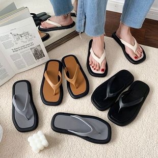 软底 胖东来人字拖女鞋 网红防滑沙滩鞋 海边夹脚平底凉拖鞋 外穿时尚