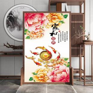 屏风隔断客厅进门玄关茶室卧室办公室入户遮挡家用实木座屏 新中式