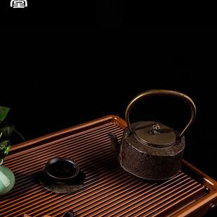 容山堂电木茶盘德国黄料高密织家用简约功夫茶具配件排水胶木茶台