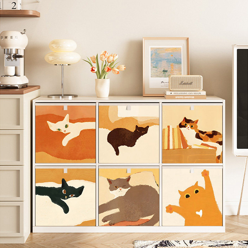 奶油风方格布艺收纳箱卡莱克格子柜抽屉折叠整理盒家用杂物收纳筐,收纳整理,收纳箱,淘宝优惠券,粉丝福利购,淘宝优惠卷