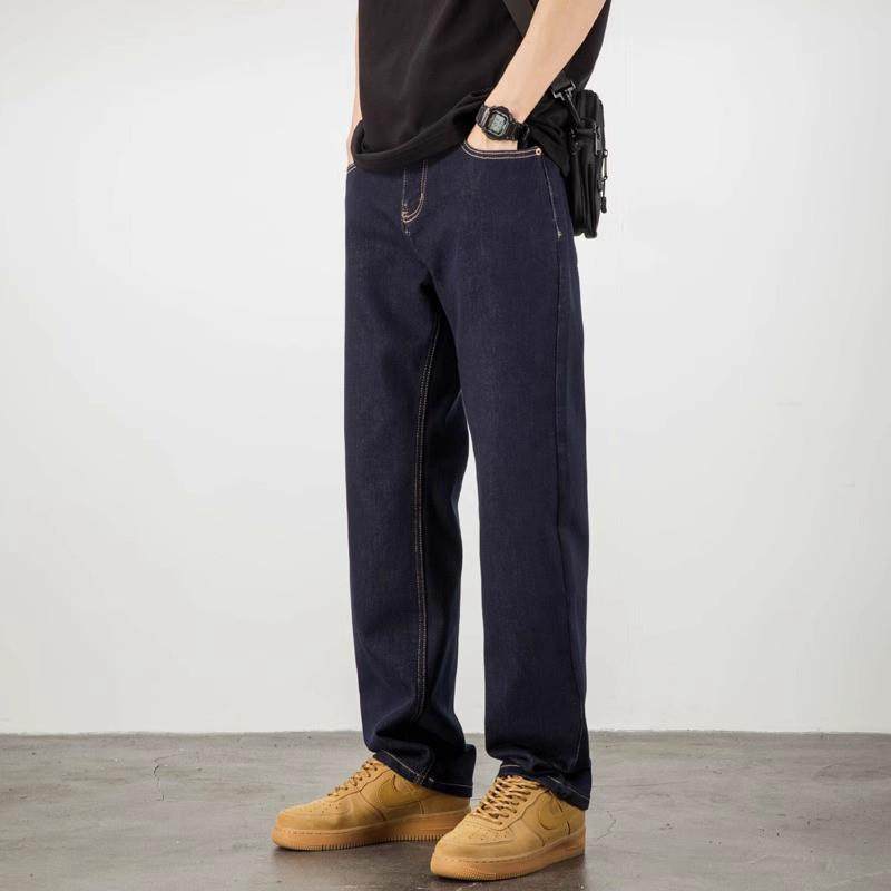 it Afternnaths潮牌~弹力牛仔裤男春秋季新款宽松百搭原色直筒裤