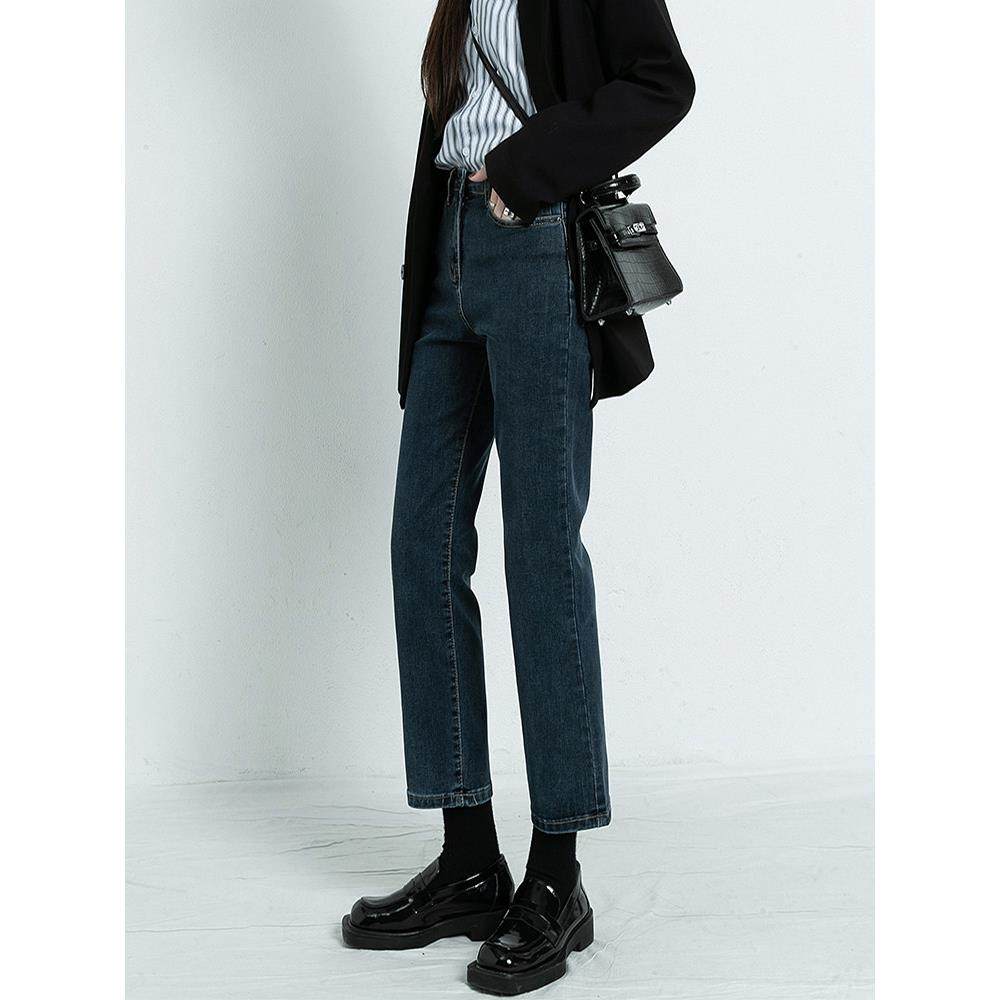 九分牛仔裤女夏季2025新款休闲弹力显瘦直筒裤弹力大尺码高腰烟管,女装/女士精品,牛仔裤,淘宝优惠券,粉丝福利购,淘宝优惠卷