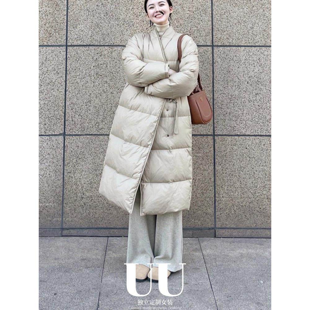 UU定制/中长款羽绒服女冬2025新款洋气高级感超好看设计感小个子