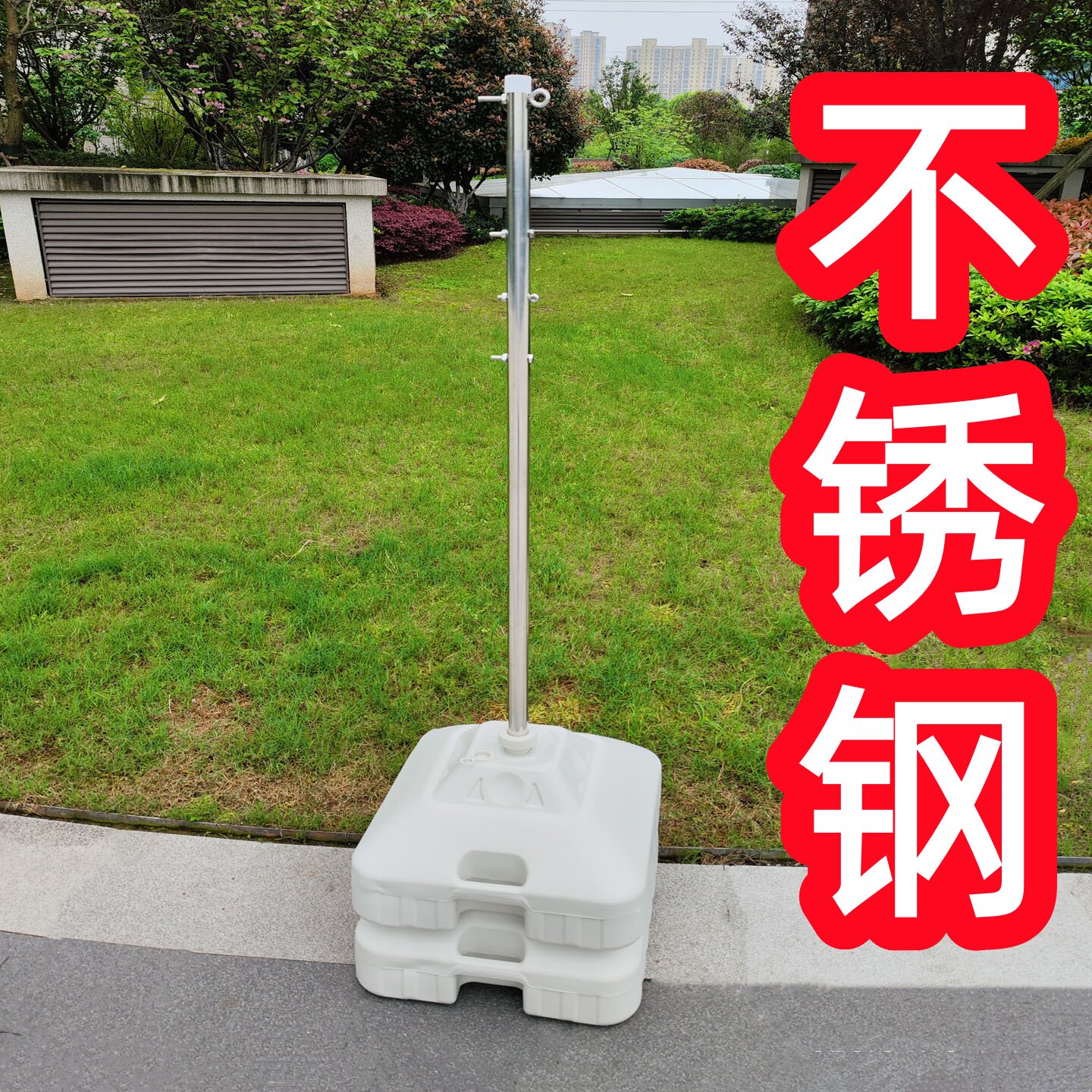 不锈钢加粗杆子抗风天幕伸缩款式图片
