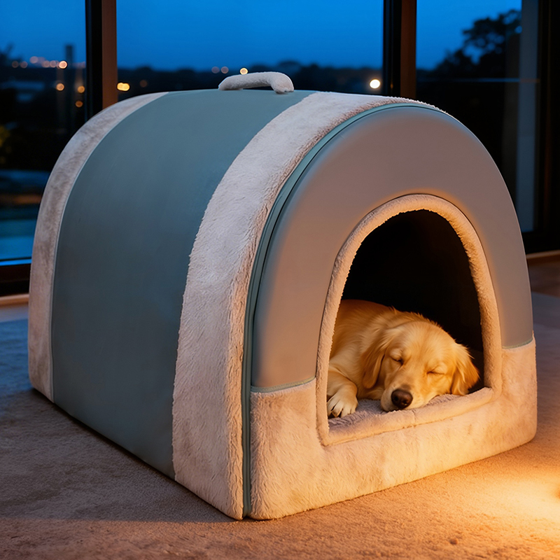 狗窝冬季保暖宠物狗屋封闭房子窝