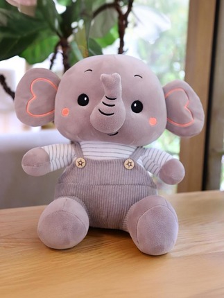 Plush appeases toy, children's pillow for sleep, rag doll, elephant, Birthday gift, with your logo imprint
