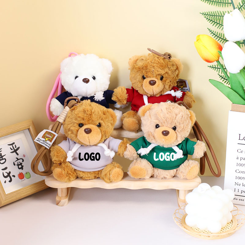定制小熊玩偶专属logo挂件