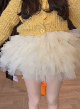 wyd小樱桃 超可爱超百搭的千层蛋糕蓬蓬裙