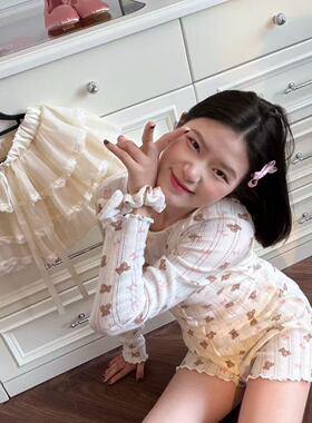 wyd小樱桃 【可爱小熊】软糯糯 居家睡衣套装