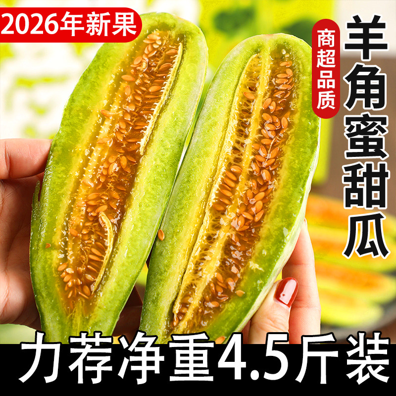 正宗羊角蜜甜瓜山东菏泽