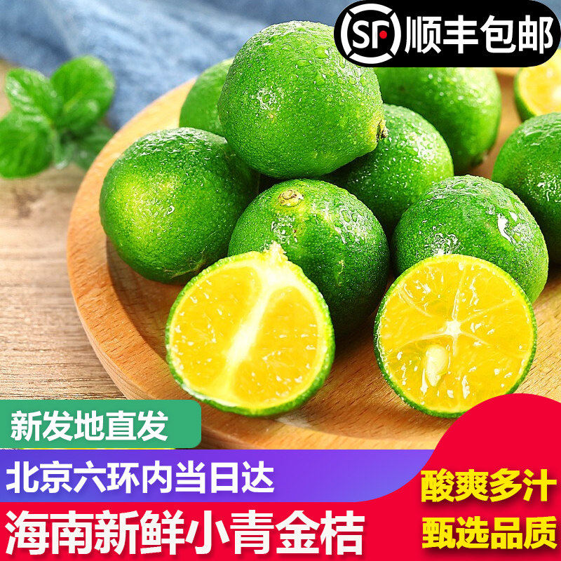 【顺丰包邮】海南小青金桔2斤顺丰包邮青柠檬奶茶店柠檬茶小橘子