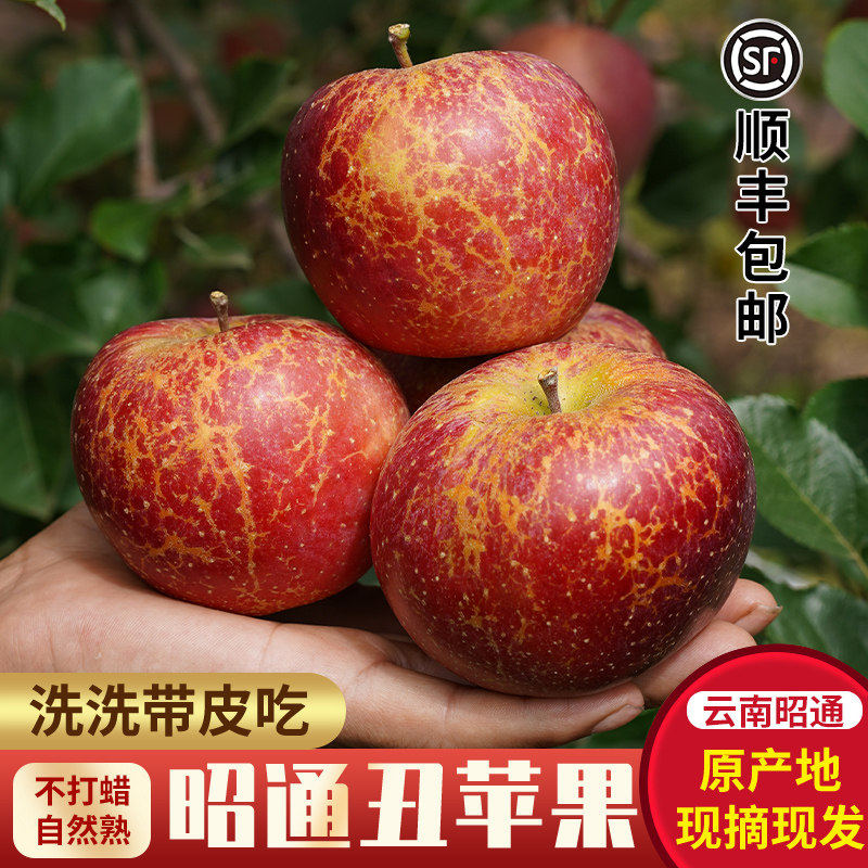 正宗云南昭通华硕红露苹 果冰糖心丑苹 果应季新鲜水果整箱10斤包,包装,水果包装,淘宝优惠券,粉丝福利购,淘宝优惠卷