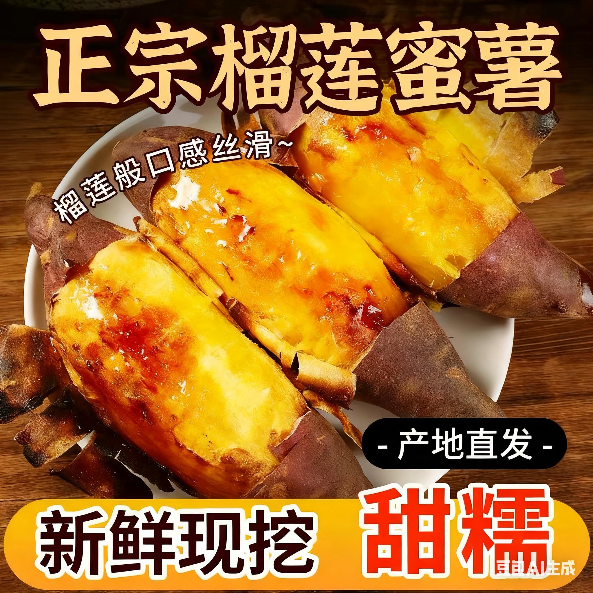 榴莲蜜薯5斤新鲜红薯10斤