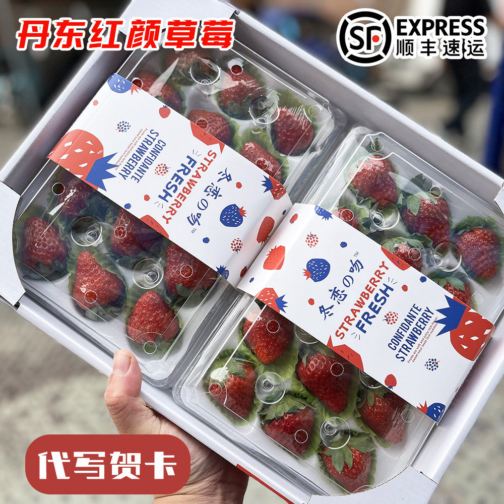 正宗丹东99牛奶草莓红颜草莓新鲜孕妇儿童水果冬恋甜草莓礼盒顺丰