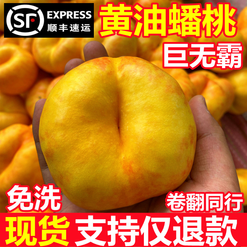 现货免洗黄金油蟠桃新鲜