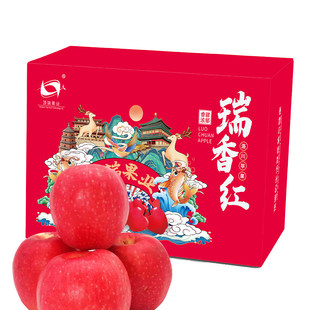 正宗瑞香红苹果新鲜水果脆爽可口整箱礼盒装送礼京东包邮