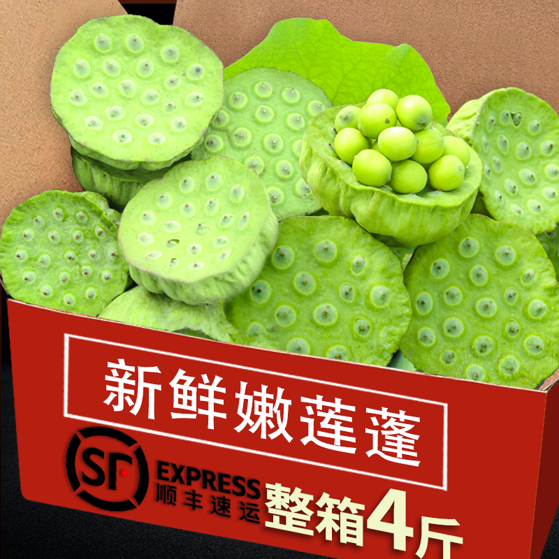 顺丰新鲜莲蓬生吃莲子嫩