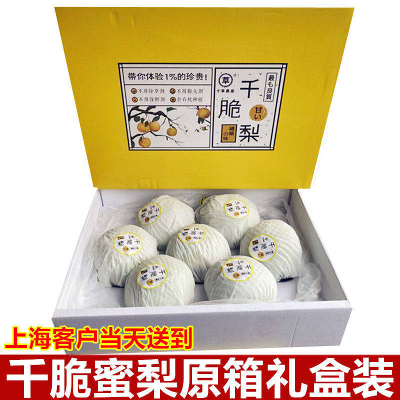 现货千脆蜜梨青皮梨翡翠
