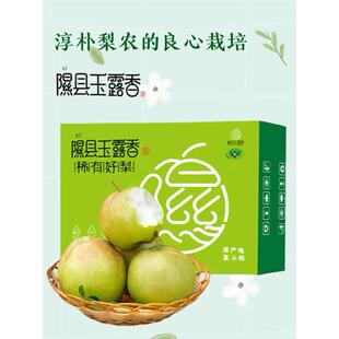 山西隰县玉露香梨小西天脆甜无渣当季新鲜水果梨子10斤礼盒装顺丰