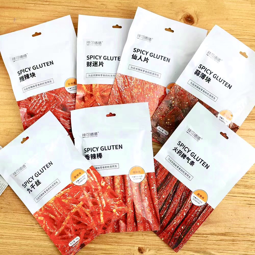 辣可曦曦正品辣条网红九千丝财迷