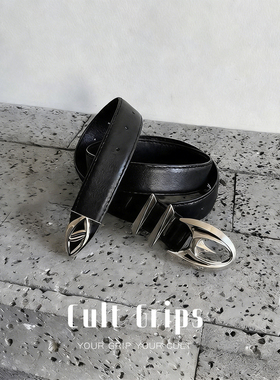 Cult Grips原创小众设计感logo皮带潮先锋时尚百搭配饰男女款腰带