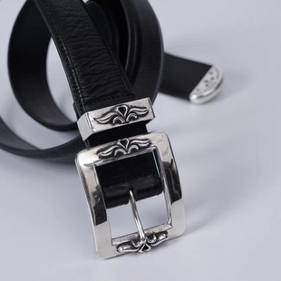 Cult 暗黑中性潮流做旧扣腰带黑色皮带 Grips无性别穿搭复古美式