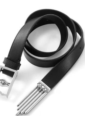 Cult Grips“匕首与皇冠”*IMMATURE 联名头层牛皮纳帕皮拳刃皮带