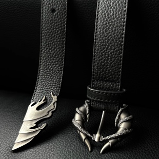 Cult Grips烛龙原创设计亚文化头层牛皮腰带男个性潮流