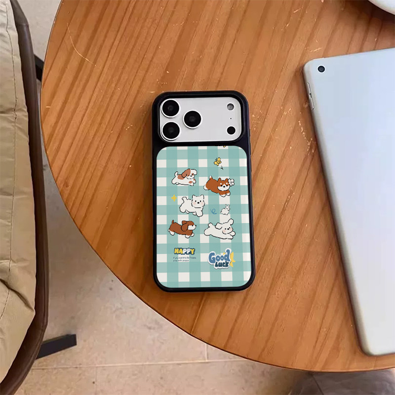 韩国ins女生可爱狗狗适用苹果17手机壳iphone17promax黑色磨砂15新款14防摔保护套13独特超好看16promax