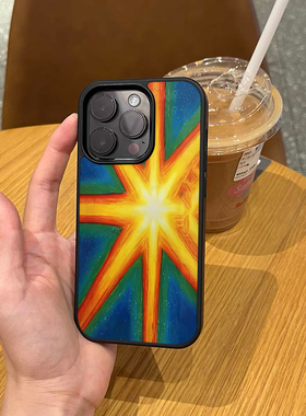 原创不撞壳男款希望之光适用于苹果17pro黑色磨砂手机壳ins风iPhone17romax个性15硬壳14创意13小众11情侣16