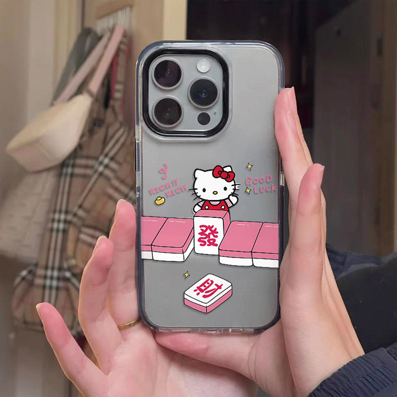 ins风麻将发财KT猫16pro手机壳