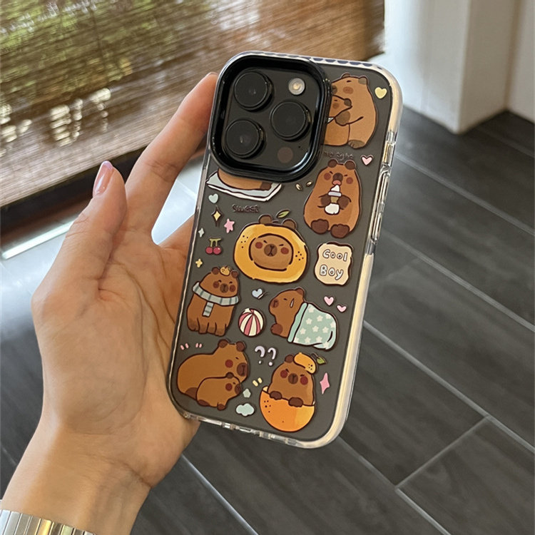 韩国趣味可爱卡通土拨鼠适用iphone14promax苹果13手机壳透明11新款14pro女款12防摔xr硅胶13pro全包15保护套怎么样,好用不?