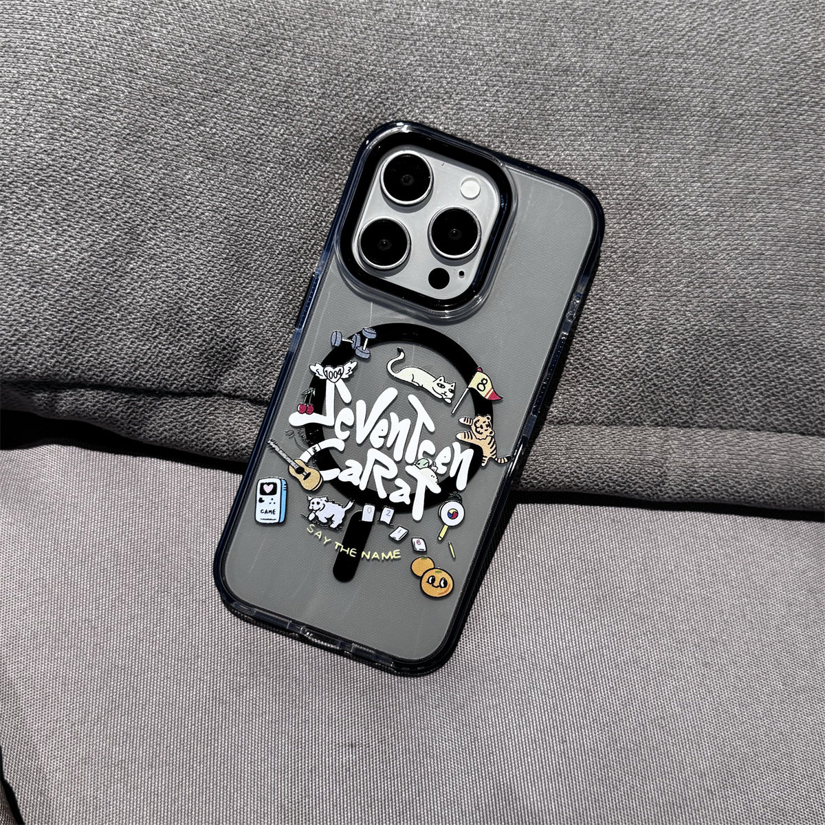 原创ins风英文动物适用iPhone16promax手机壳苹果16pro/13摇滚潮流12创意11全包防摔磁吸15小众保护套个性14