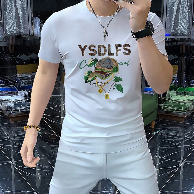 欧洲站LVSMJGXB轻奢短袖T恤男士