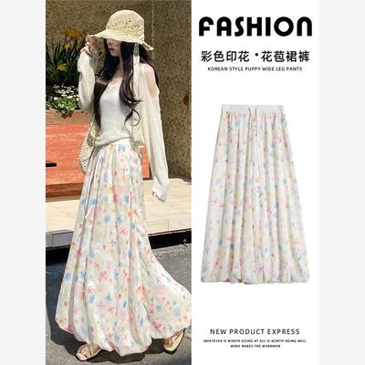 花苞裙裤女夏薄款2025新