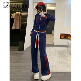 Ducurno女装套装轻奢高级感女人味秋季新款高级感休闲服两件套女