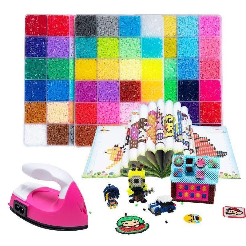 义乌市焱韵贸易有限公司拼豆同款5mm立体融合拼豆豆套装手工diy套